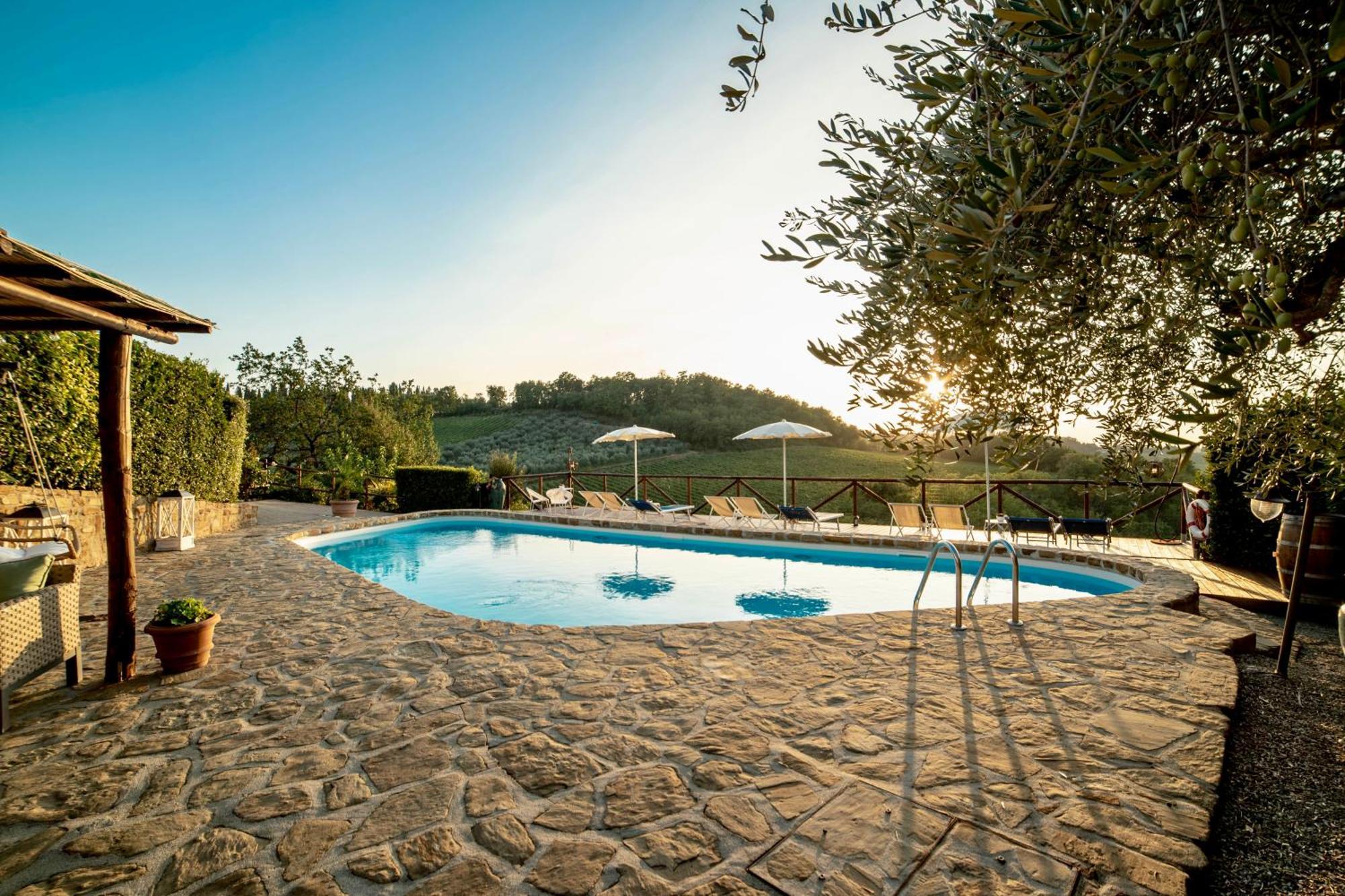 Podere Vergianoni Con Piscina E Vista Mozzafiato Tavarnelle Val di Pesa Zewnętrze zdjęcie